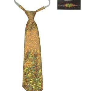 Stropdas hologram, goud
