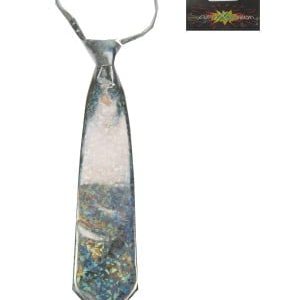 Stropdas hologram, zilver